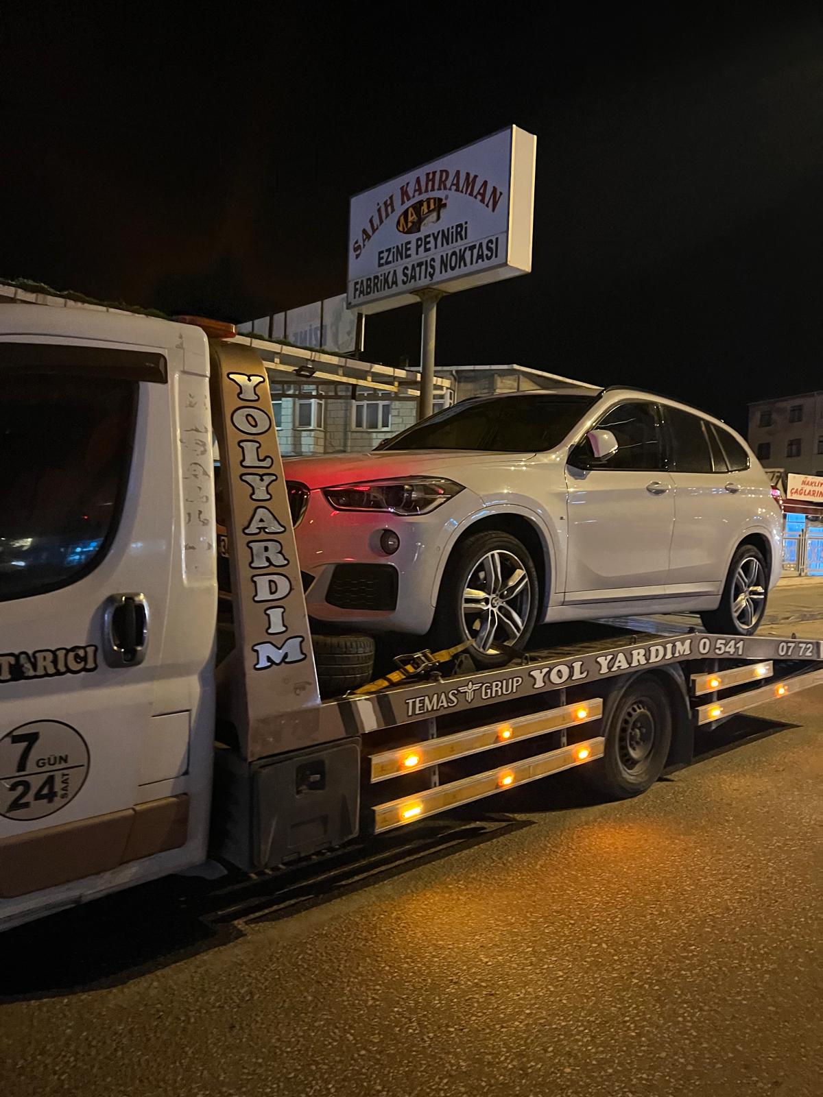 Çanakkale oto çekici - Temas Grup gece araç kurtarma hizmeti